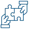 Zusammenhalt im Team Icon